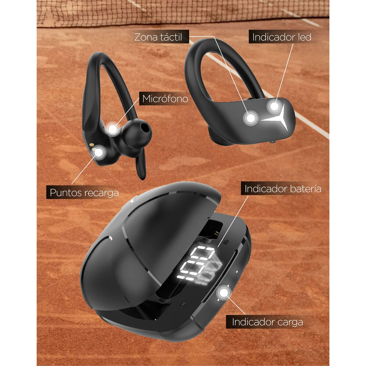 Casque de sport KSIX Sport Buds 2 700 mAh