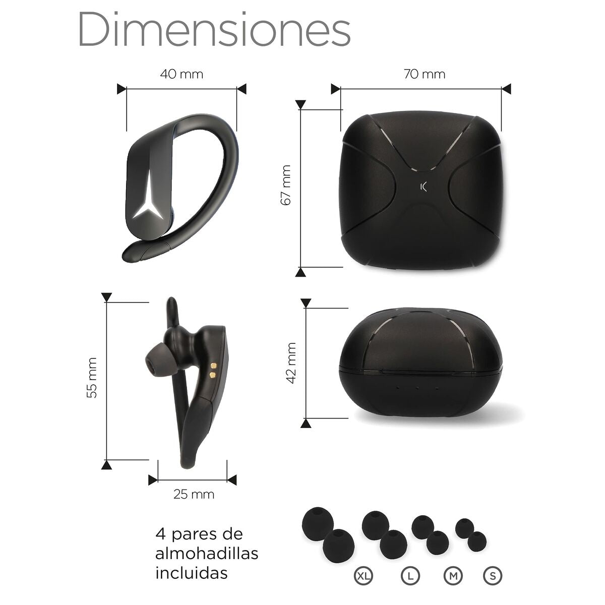 Casque de sport KSIX Sport Buds 2 700 mAh
