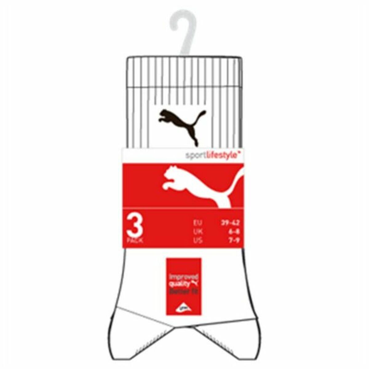 Chaussettes de sport Puma SPORT (3 paires) Blanc