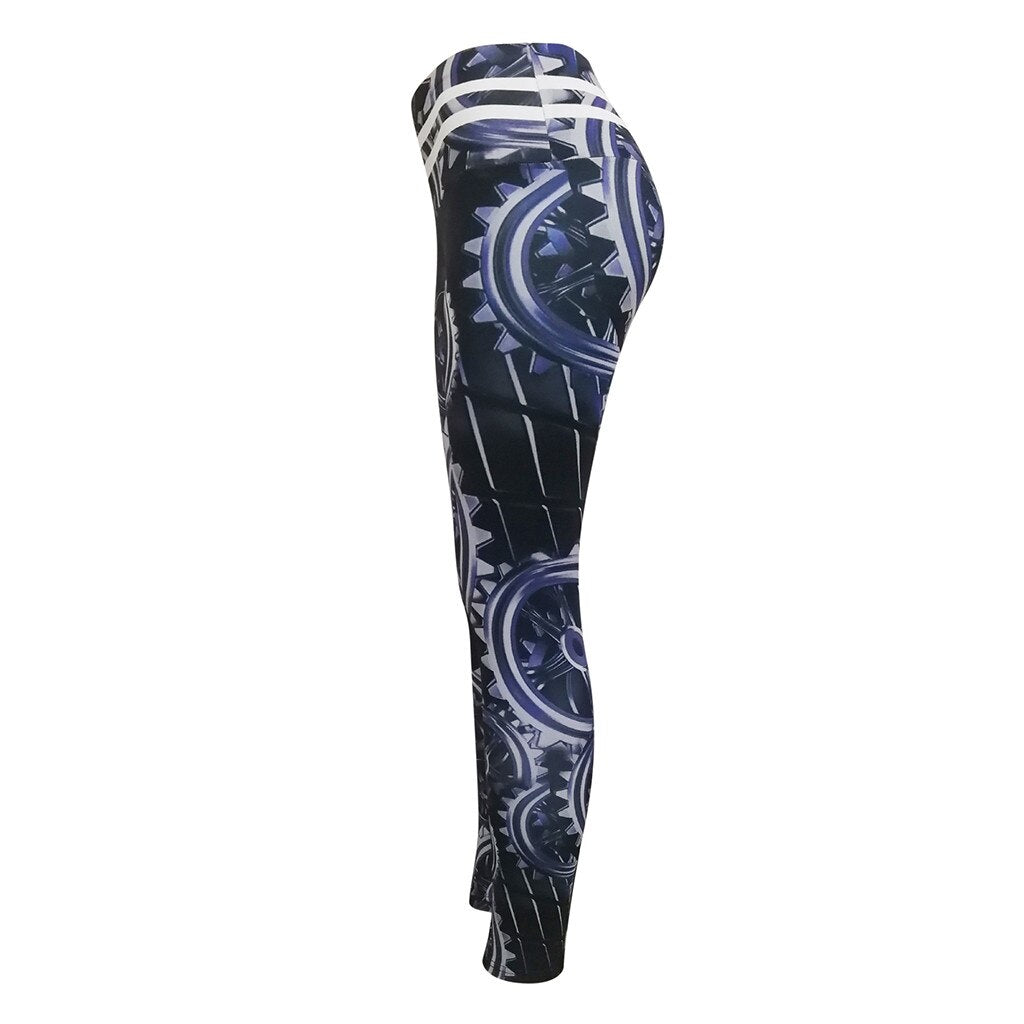 Leggings sport femme fitness Imprimé Leggings taille haute Fitness Sports Running Yoga Pantalons athlétiques leggings sport